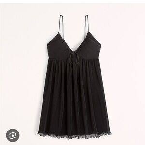Abercrombie Plisses Ruched Baby Doll Dress